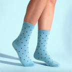 Sock Snob 5 Pairs Womens Multi Spot Socks - Soft Cotton Rich Polka Dot Everyday Socks