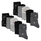 Sock Snob 10 Pairs Womens Dog Patterned Socks - Soft Cotton Rich Fun Dog Design Socks