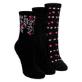 Sock Snob 3 Pairs Womens Floral Pattern Socks