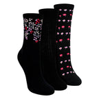 Sock Snob 3 Pairs Womens Floral Pattern Socks