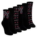 Sock Snob 6 Pairs Womens Floral Pattern Socks