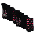 Sock Snob 6 Pairs Womens Floral Pattern Socks