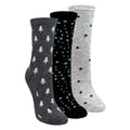 Sock Snob 3 Pairs Womens Stars and Trees Patterned Socks
