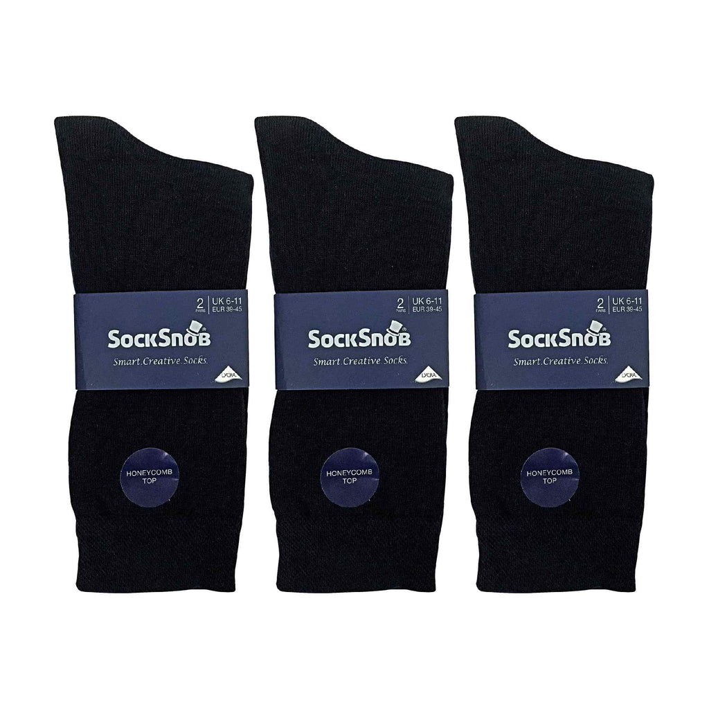 Sock Snob 6 Pack Mens Colourful Striped Patterned Dress Cotton Socks
