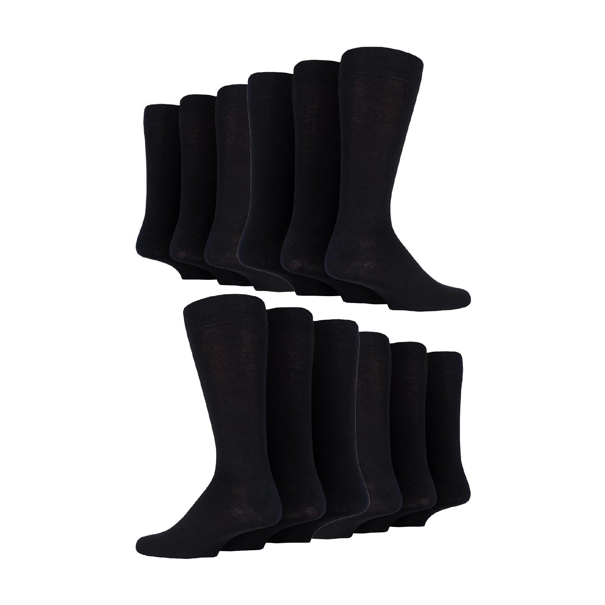 Sock Snob 12 Pair Mens Colourful Cotton Striped Patterned Dress Socks