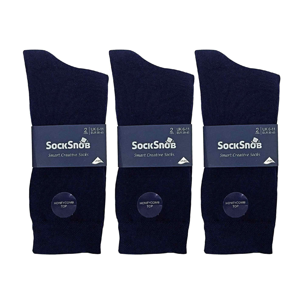 Sock Snob 6 Pack Mens Colourful Striped Patterned Dress Cotton Socks