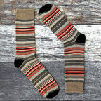 Sock Snob 6 Pack Mens Colourful Striped Patterned Dress Cotton Socks