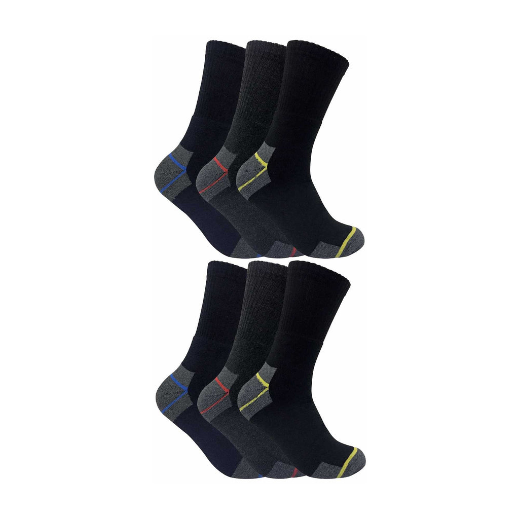 Sock Snob Mens Ultimate Cotton Work Socks for Steel Toe Boots Multipack Options