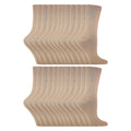 Sock Snob Womens Plain Coloured Cotton Rich Dress Socks (Multipack Options)