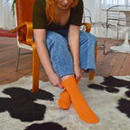 Sock Snob Womens Plain Coloured Cotton Rich Dress Socks (Multipack Options)