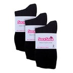 Sock Snob Womens Plain Coloured Cotton Rich Dress Socks (Multipack Options)