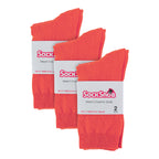 Sock Snob Womens Plain Coloured Cotton Rich Dress Socks (Multipack Options)