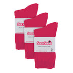 Sock Snob Womens Plain Coloured Cotton Rich Dress Socks (Multipack Options)