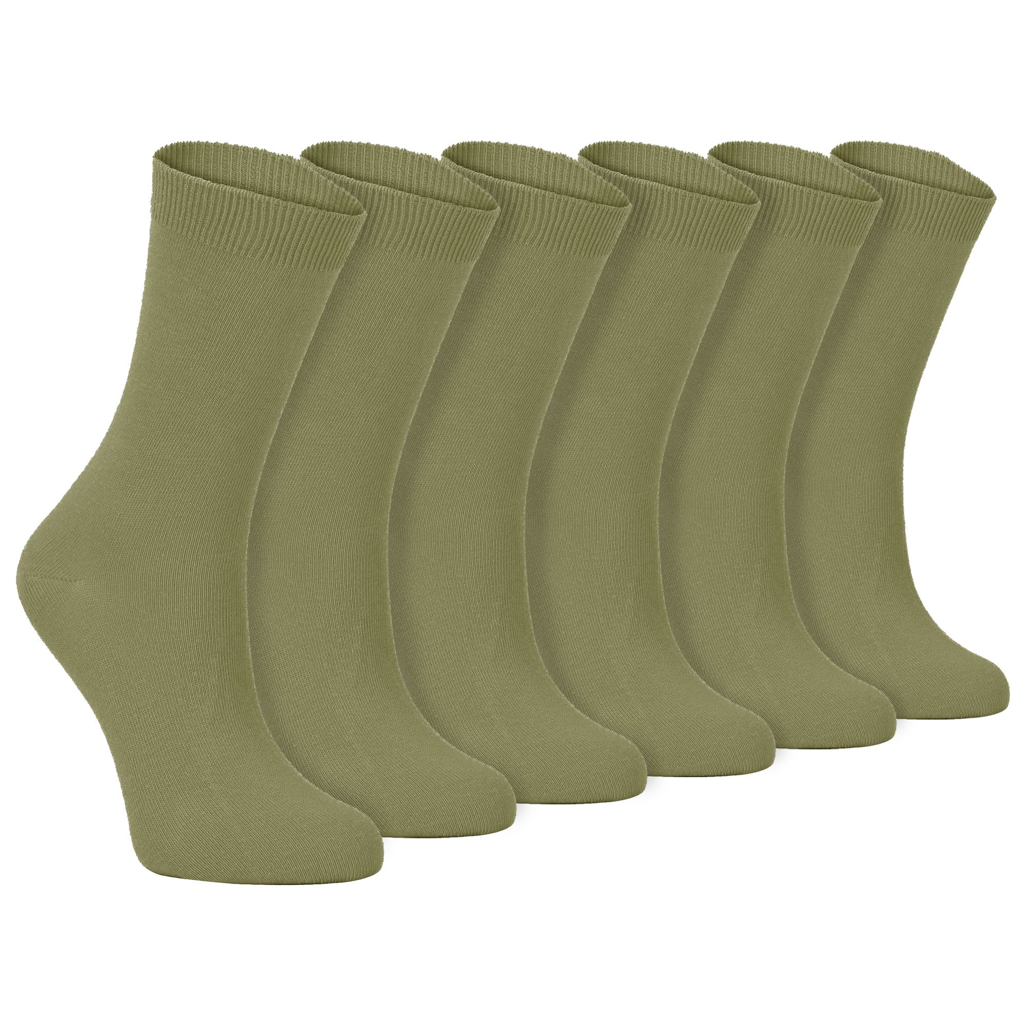 Sock Snob Womens Plain Coloured Cotton Rich Dress Socks (Multipack Options)