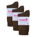 Sock Snob Womens Plain Coloured Cotton Rich Dress Socks (Multipack Options)