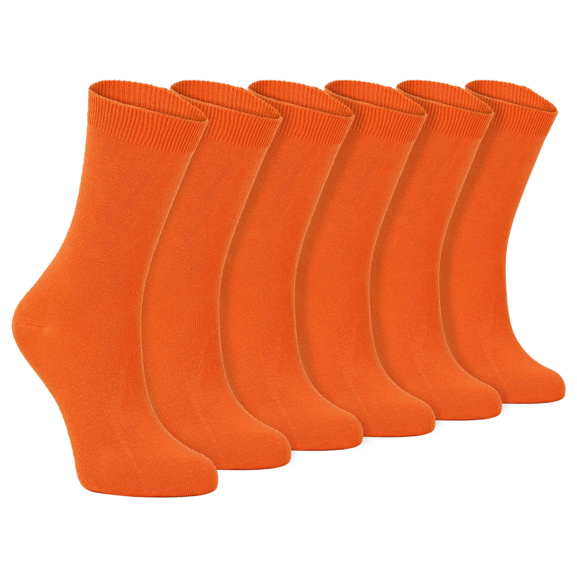 Sock Snob Womens Plain Coloured Cotton Rich Dress Socks (Multipack Options)