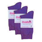 Sock Snob Womens Plain Coloured Cotton Rich Dress Socks (Multipack Options)