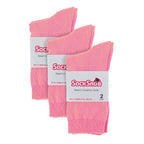 Sock Snob Womens Plain Coloured Cotton Rich Dress Socks (Multipack Options)
