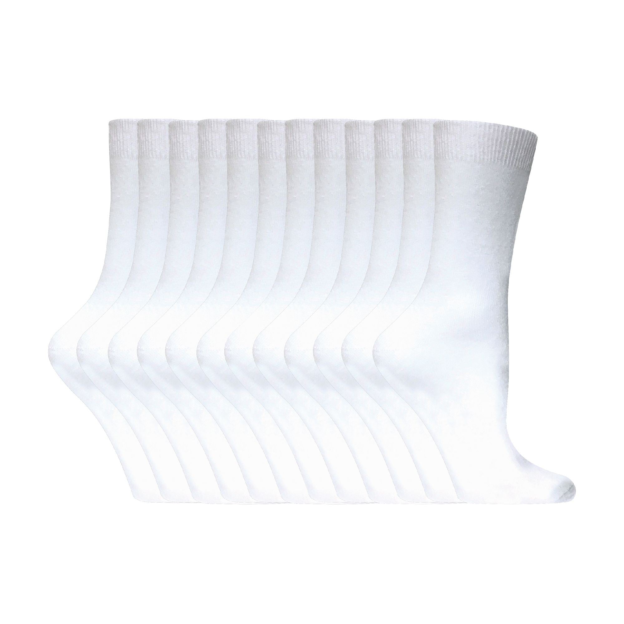 Sock Snob Womens Plain Coloured Cotton Rich Dress Socks (Multipack Options)