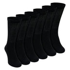 Sock Snob 6 Pairs Mens Cotton Diabetic Socks