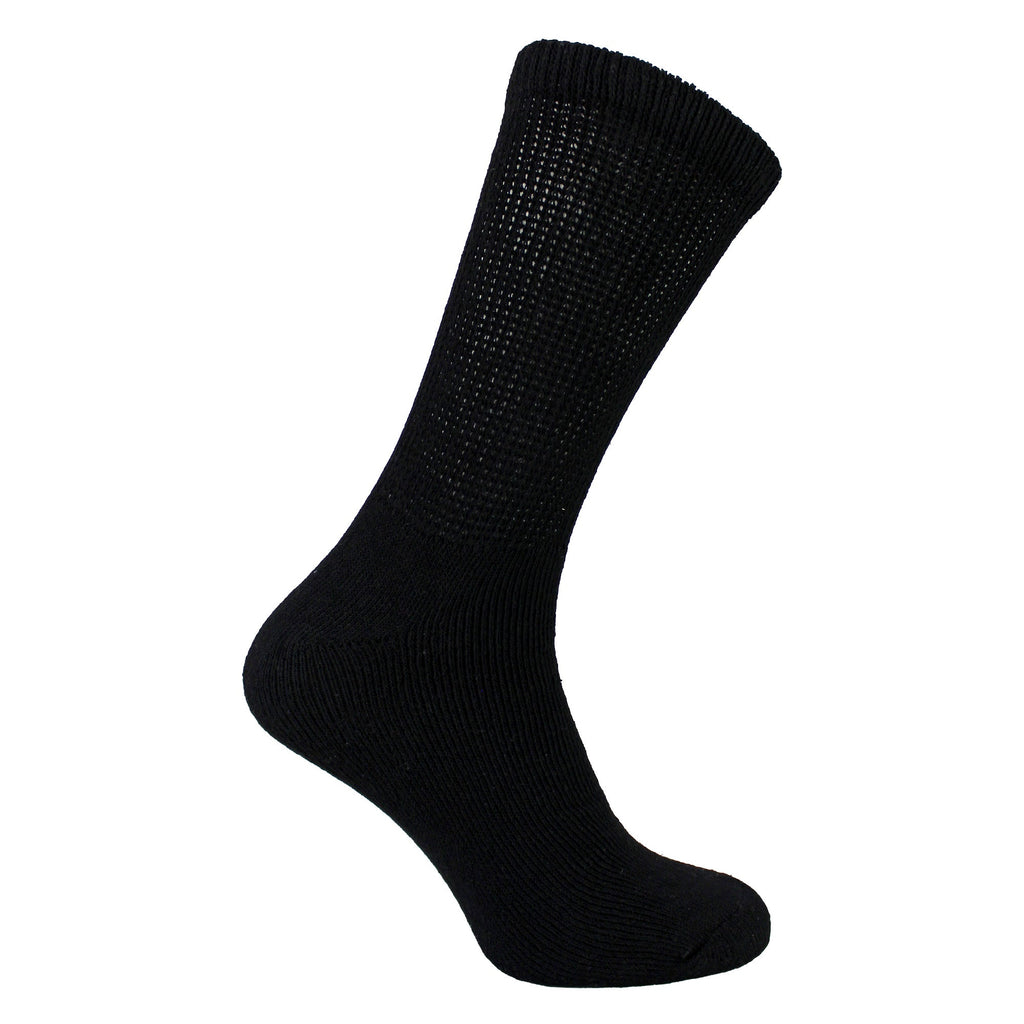 Sock Snob 6 Pairs Mens Cotton Diabetic Socks
