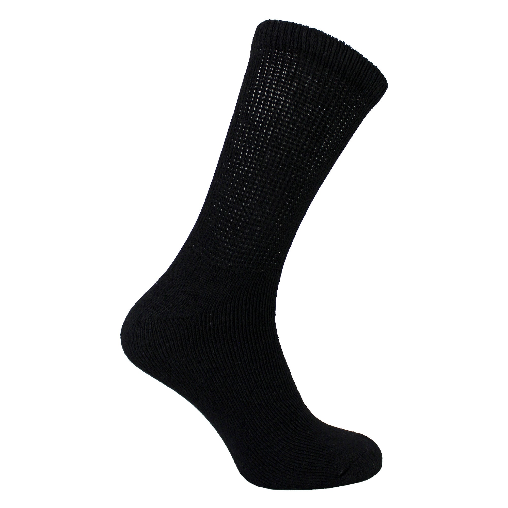 Sock Snob 6 Pairs Mens Cotton Diabetic Socks
