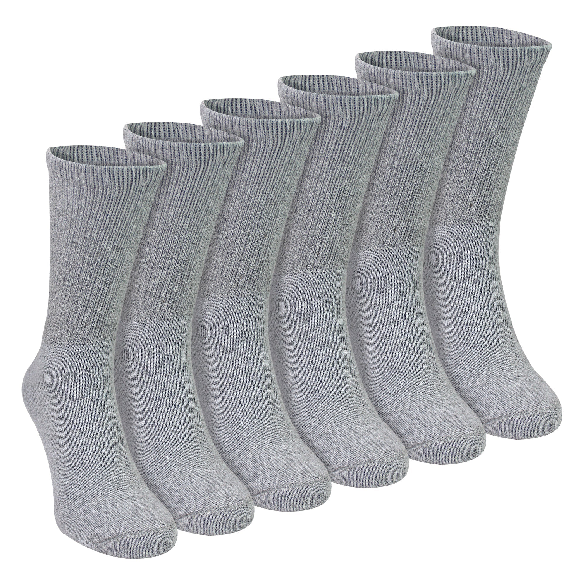 Sock Snob 6 Pairs Mens Cotton Diabetic Socks