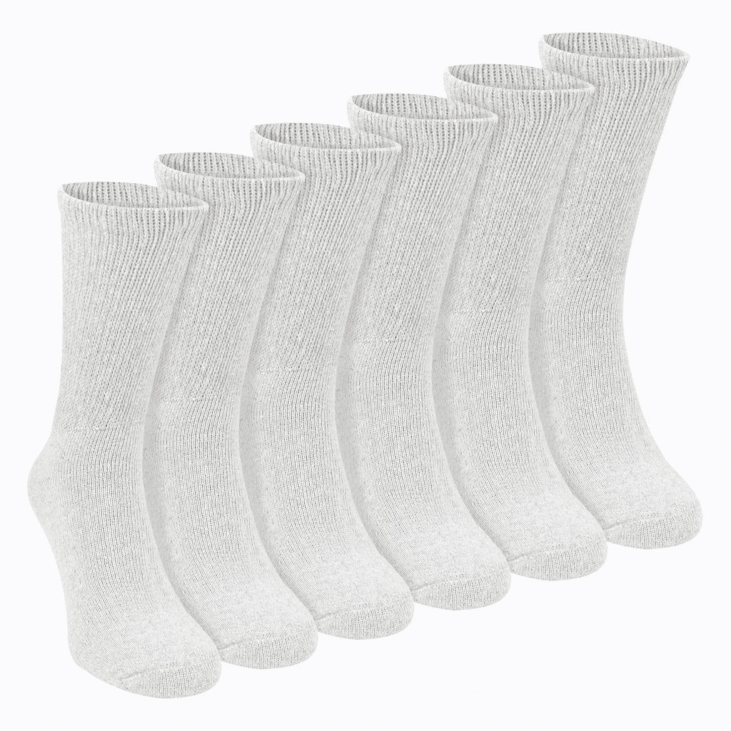 Sock Snob 6 Pairs Mens Cotton Diabetic Socks
