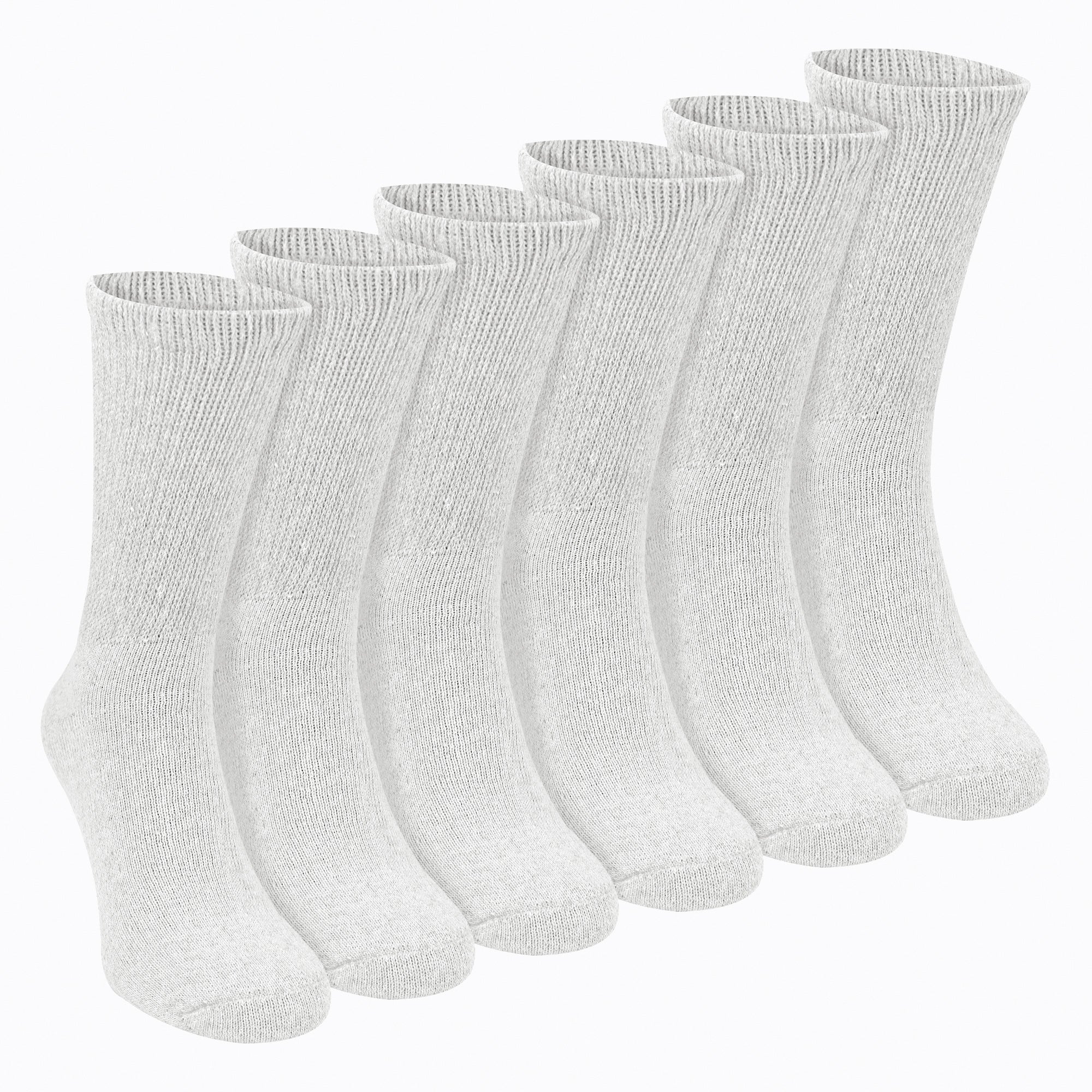 Sock Snob 6 Pairs Mens Cotton Diabetic Socks
