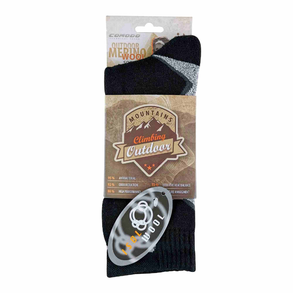 Comodo 1 Pack Merino Wool Hiking Walking Thermal Socks