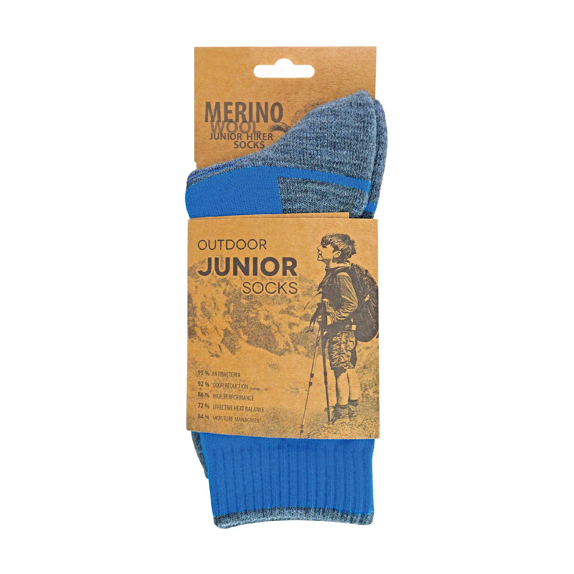 Comodo 1 Pack Kids Merino Wool Hiking Socks (3 Sizes)