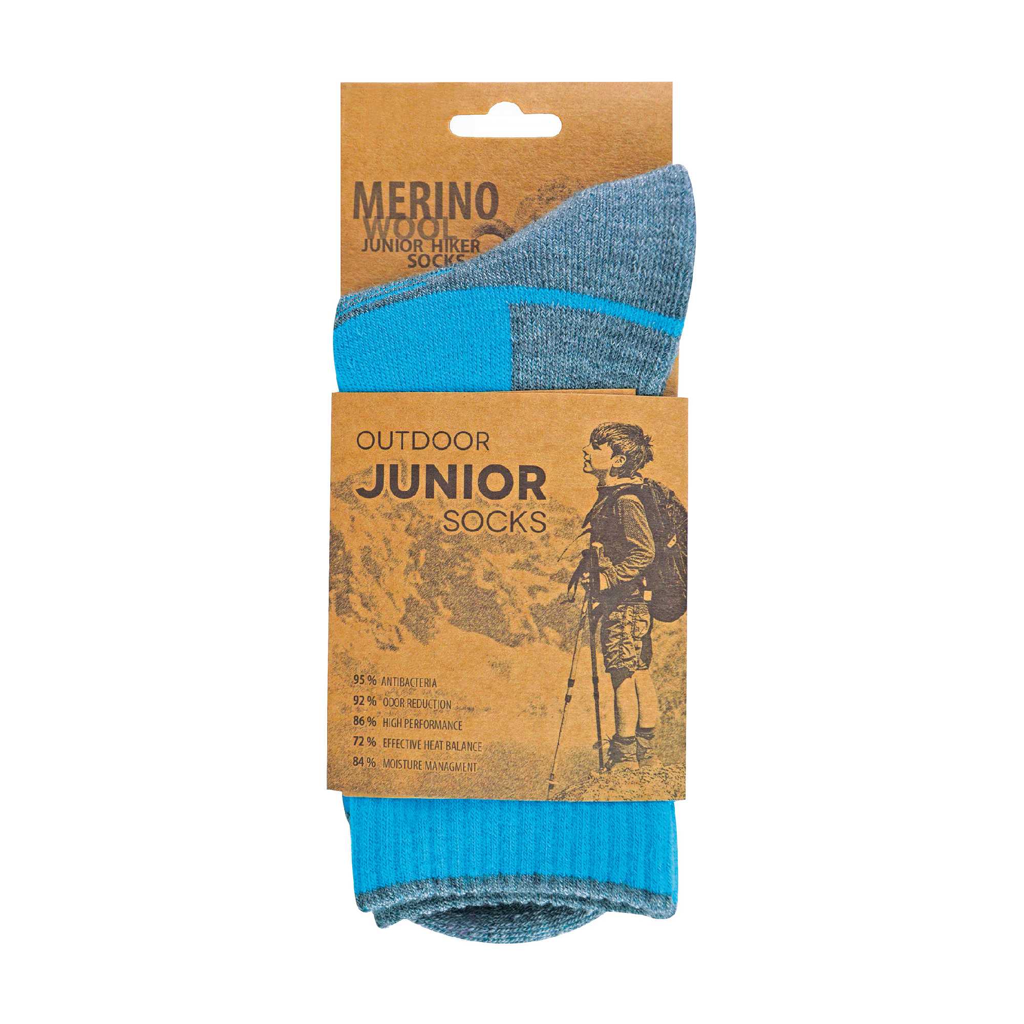 Comodo 1 Pack Kids Merino Wool Hiking Socks (3 Sizes)