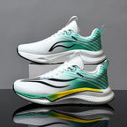 Unisex Breathable Mesh Height Increasing Waterproof Lace Up Running Trainers