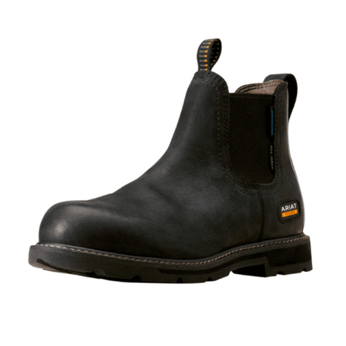 Ariat 10050822 Groundbreaker Chelsea Waterproof Safety Work Boot Black