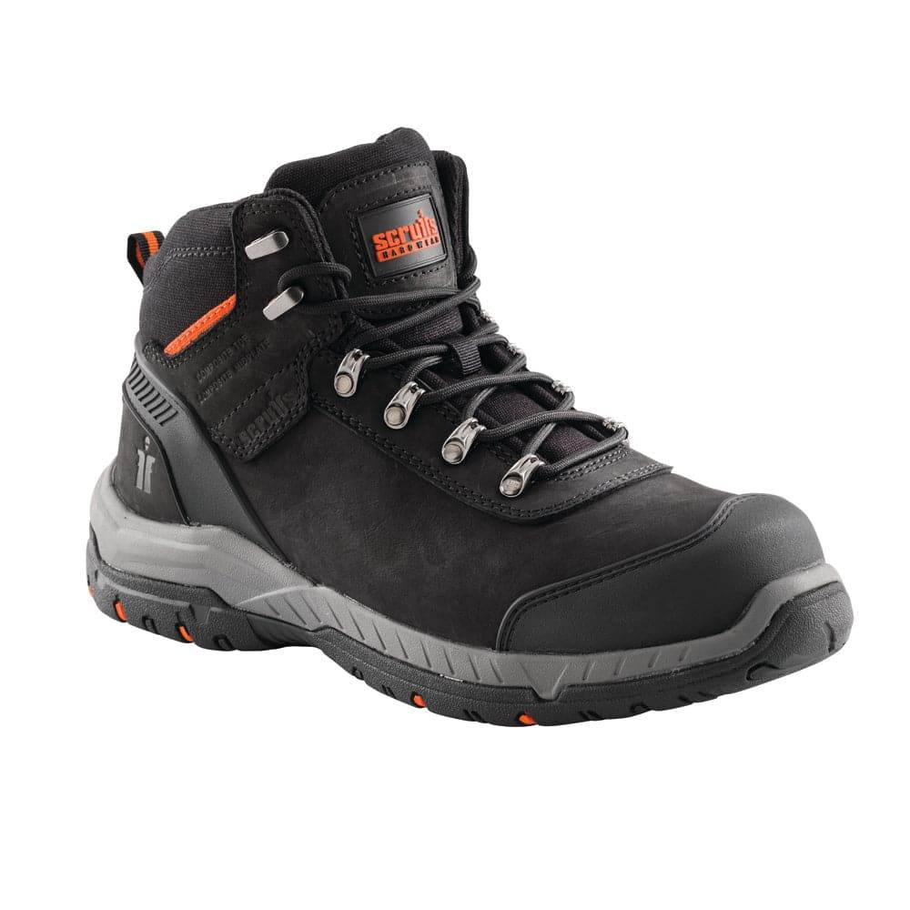 Scruffs Sabatan Lightweight Water Resistant Safety Work Safety Boots Black