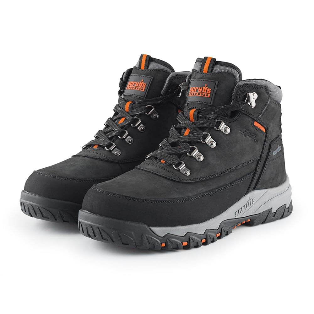 Scruffs Scarfell Black Leather Safety Work Safety Boots S1P SRA