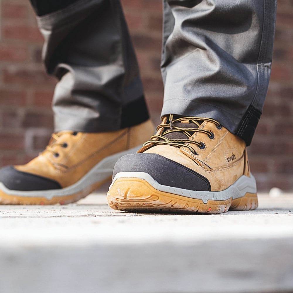 Scruffs Solleret Non-Metallic Lightweight Safety Work Safety Boots Tan