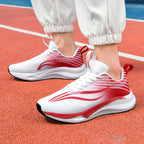 Unisex Breathable Mesh Height Increasing Waterproof Lace Up Running Trainers