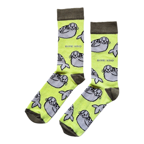 Bare Kind Save the Seals Bamboo Socks