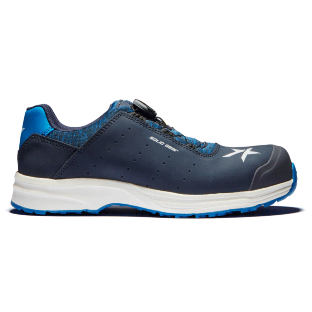 Solid Gear SG61001 Ocean Non Metallic Toe Cap Shoe Safety Trainers Navy Blue