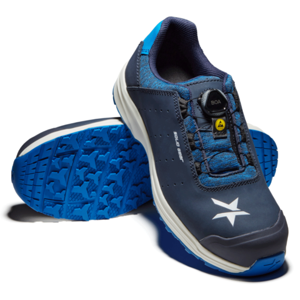 Solid Gear SG61001 Ocean Non Metallic Toe Cap Shoe Safety Trainers Navy Blue