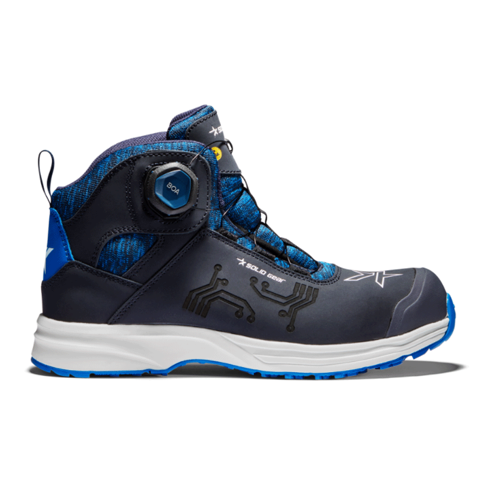 Solid Gear SG61002 Nautilus Non-Metallic Safety Work Safety Boots Black / Blue