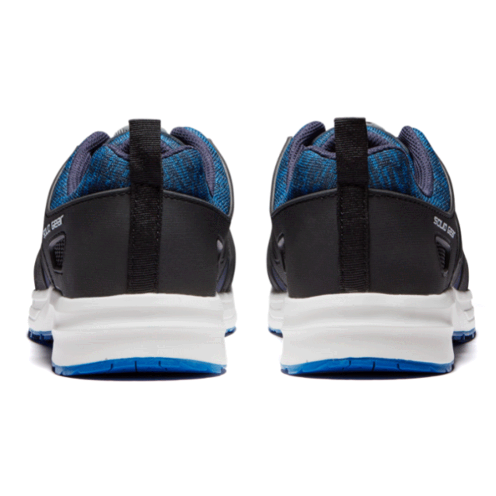 Solid Gear SG61003 Atlantic Lightweight Fiberglass Toe Cap Safety Trainers Black / Navy Blue