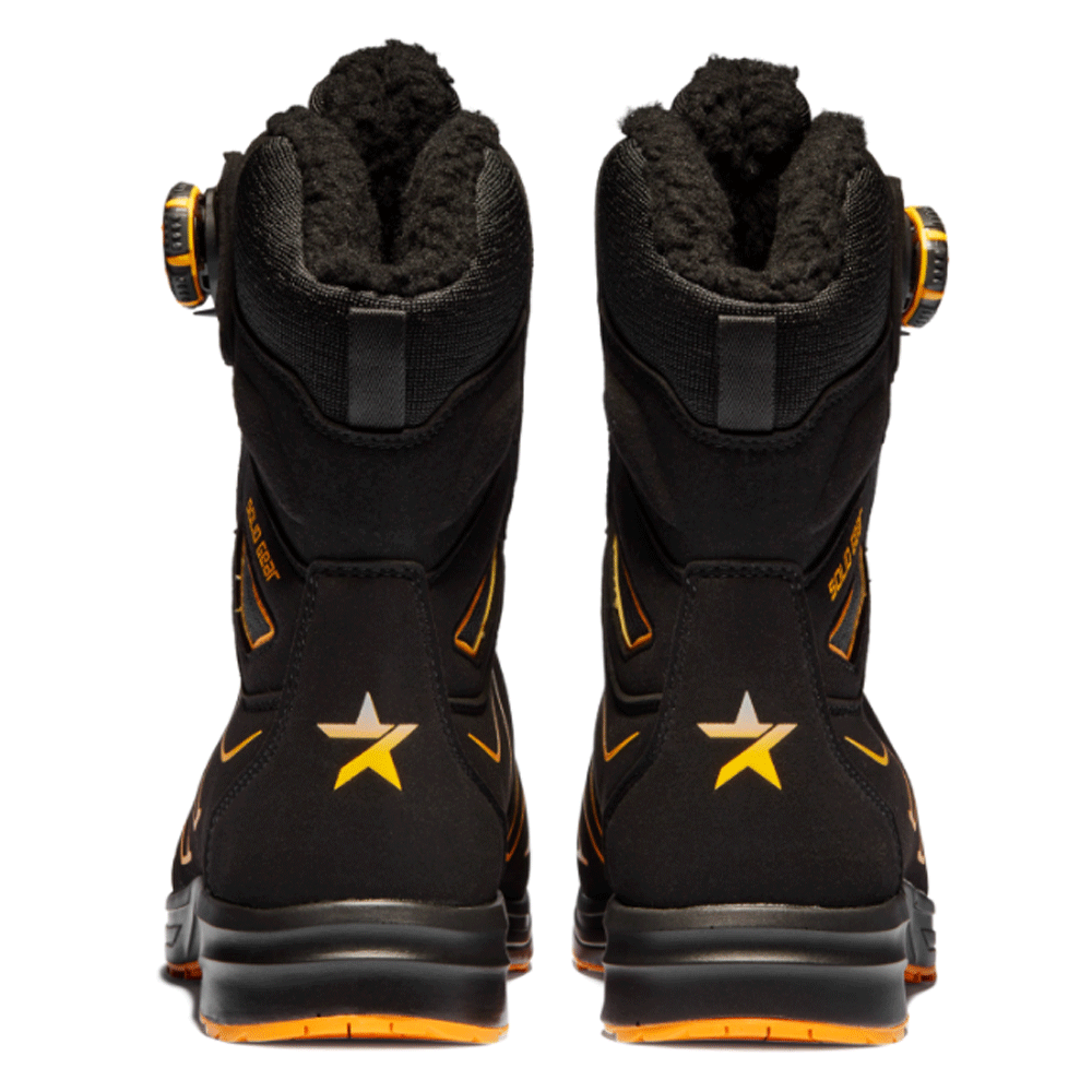 Solid Gear SG61004 Shore Safety Toe Cap Lined Work Safety Boots Black / Orange