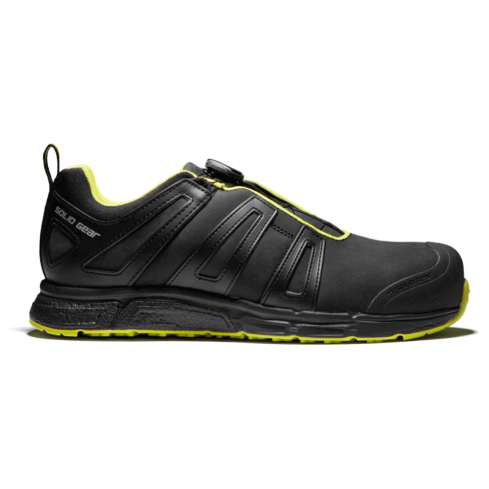 Solid Gear SG76007 Venture Lightweight NANO Toe Cap Safety Trainers Black