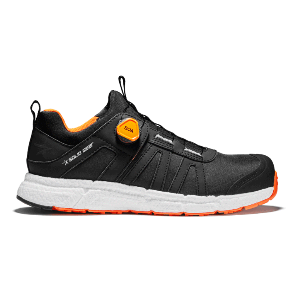 Solid Gear SG76009 Revolution 2 NANO Toe Cap Safety Work Safety Trainers Shoe Black / Orange
