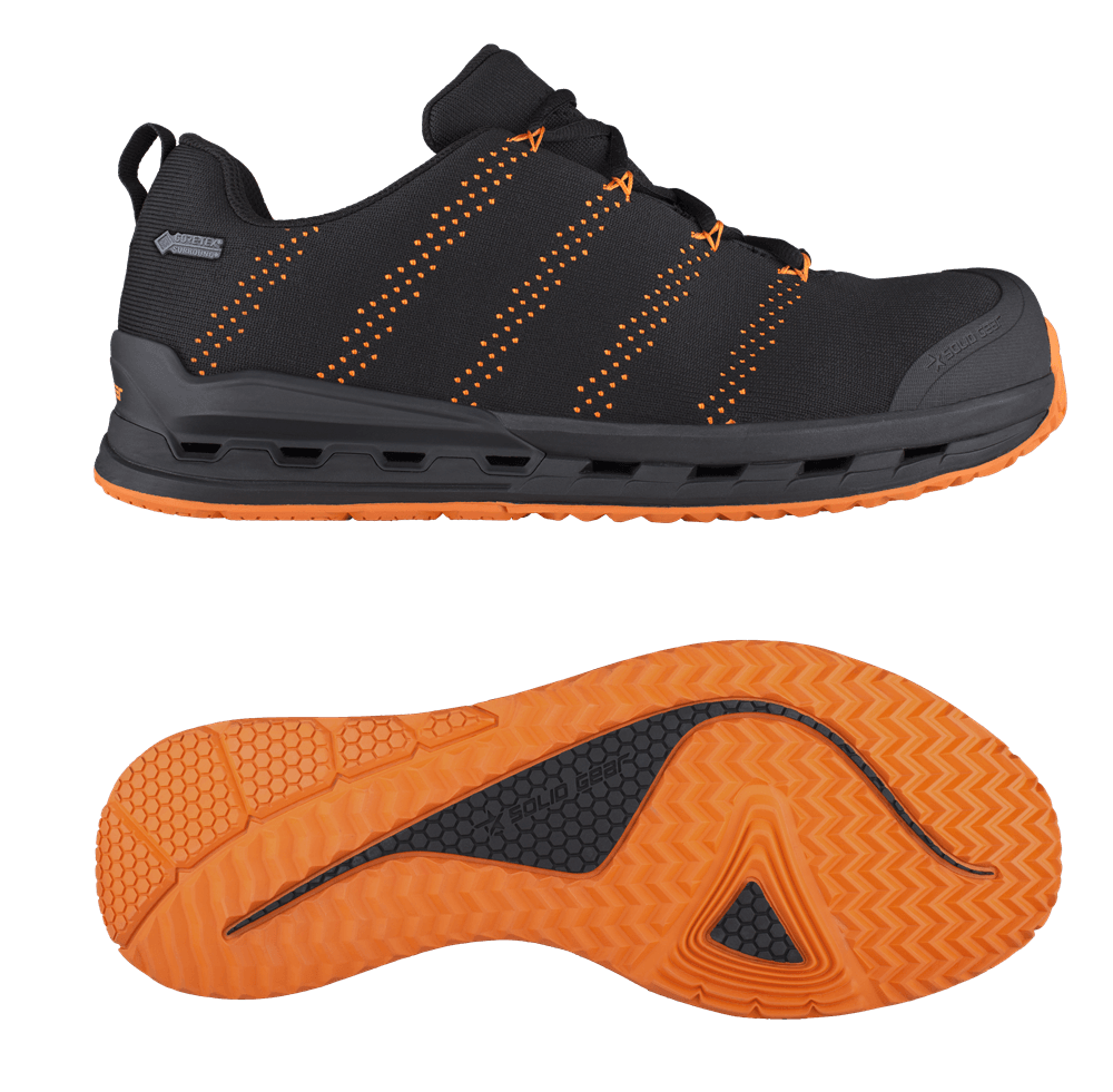 Solid Gear SG77001 One GTX Steel Toe Cap Safety Trainers Black / Orange
