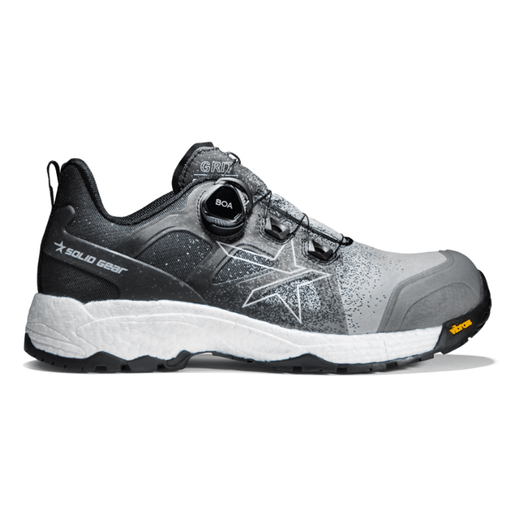 Solid Gear SG80010 Grit Safety Toe Cap Work Safety Trainers Shoe Grey