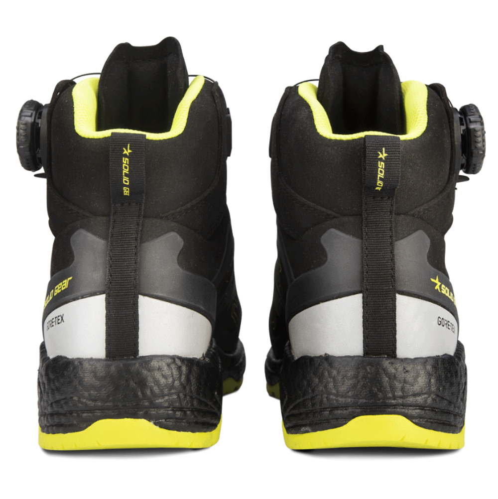 Solid Gear SG80012 Prime Mid GORE-TEX Safety Boots Black / Yellow