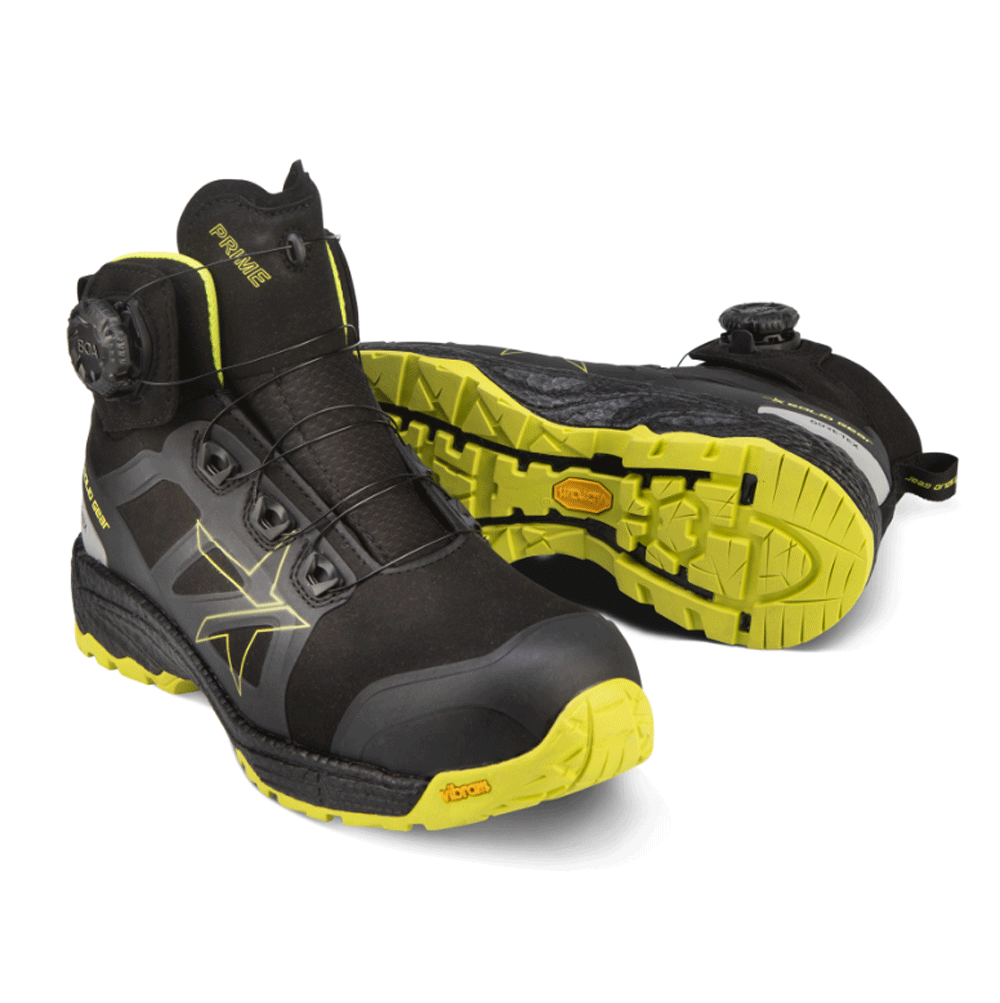 Solid Gear SG80012 Prime Mid GORE-TEX Safety Boots Black / Yellow